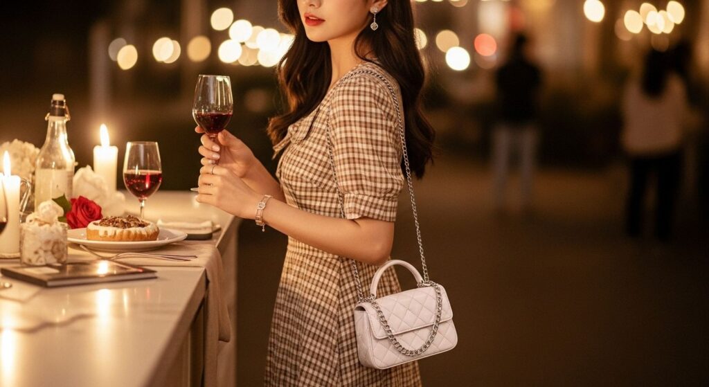 Mini torebka na łańcuszku