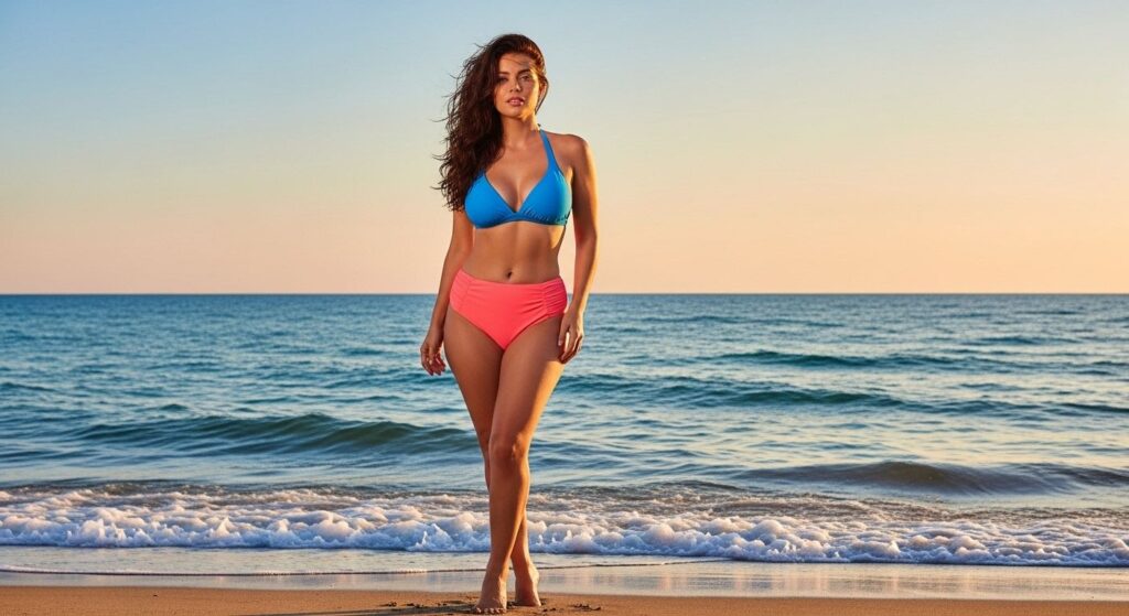 Stroje kąpielowe dla gruszki – jak zbalansować sylwetkę na plaży?