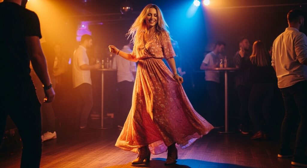 Sukienka maxi na imprezę