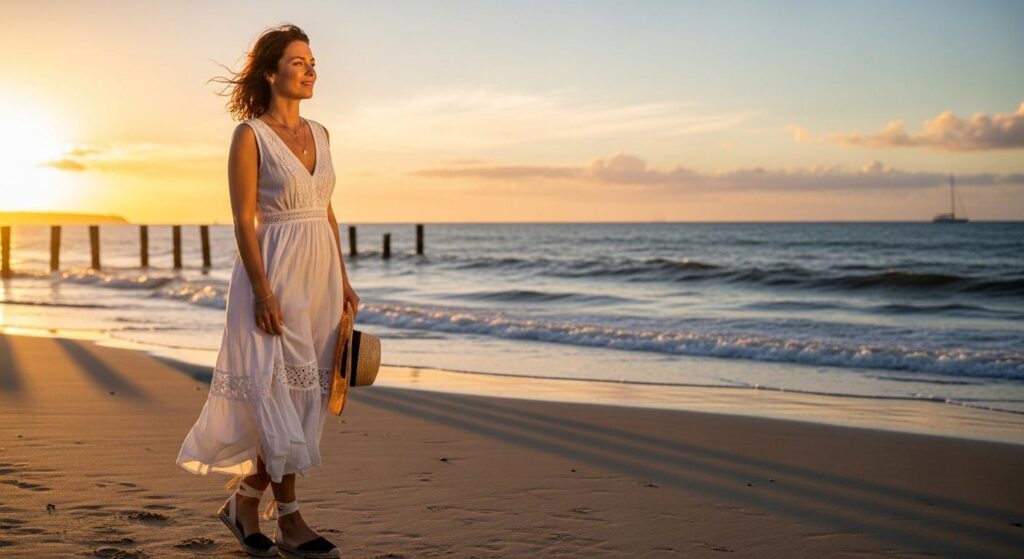 Biała sukienka i espadryle