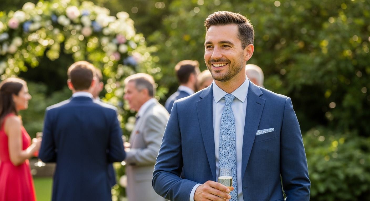 Jak ubrać się na wesele jako gość – garnitur, dodatki i buty