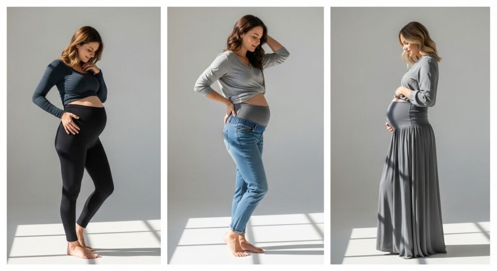 Legginsy, jeansy i spódnice ciążowe – jak wybrać te najlepsze?