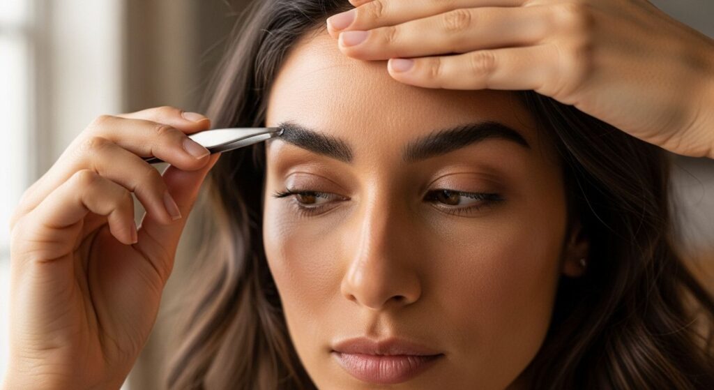 Jak regulować brwi w domu – krok po kroku