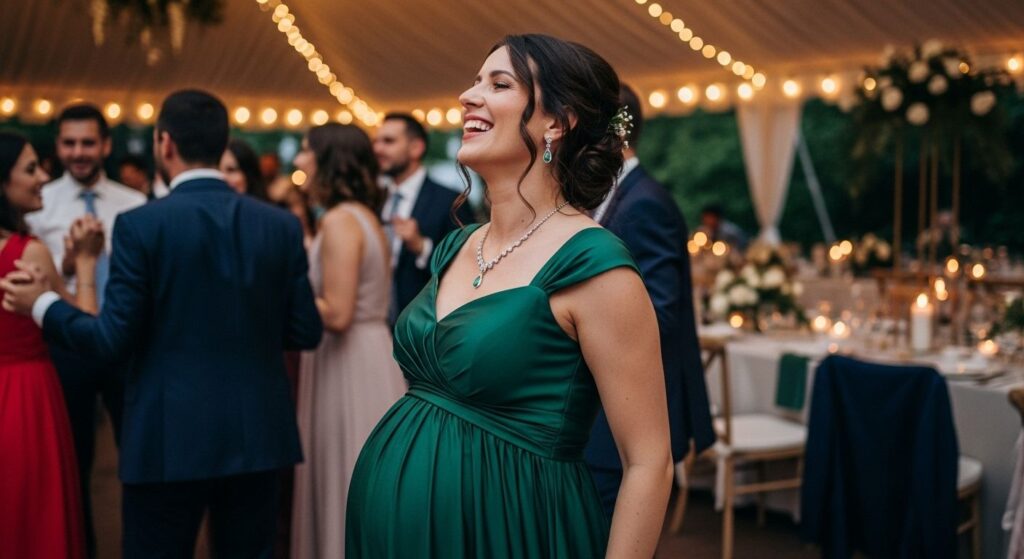 Sukienki ciążowe na specjalne okazje – wesele, święta, chrzciny