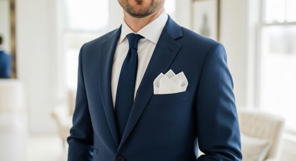 Poszetka w stylizacjach ślubnych i formalnych – czego unikać?