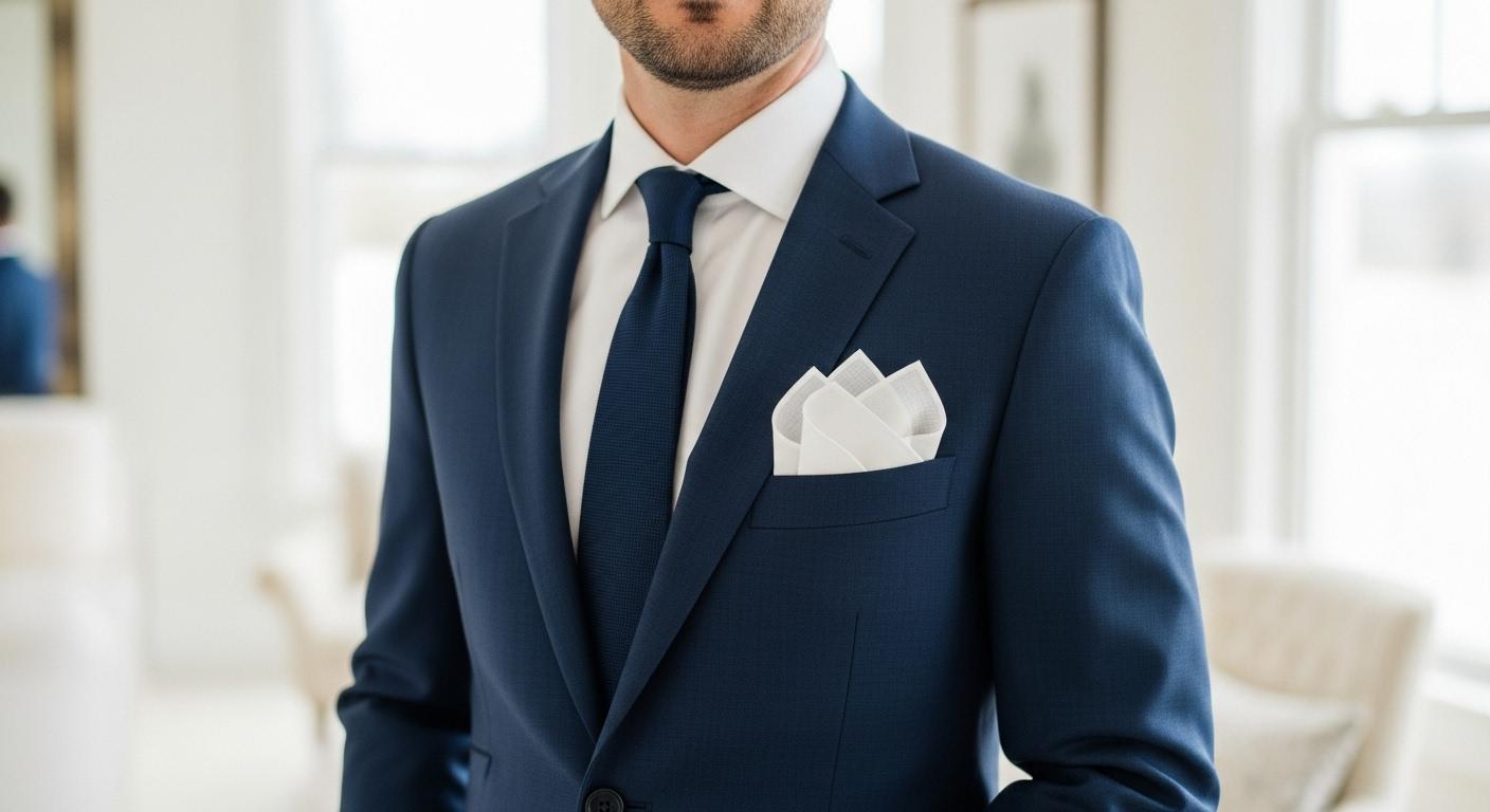 Poszetka w stylizacjach ślubnych i formalnych – czego unikać?