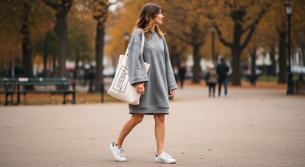 Sukienka oversize na co dzień