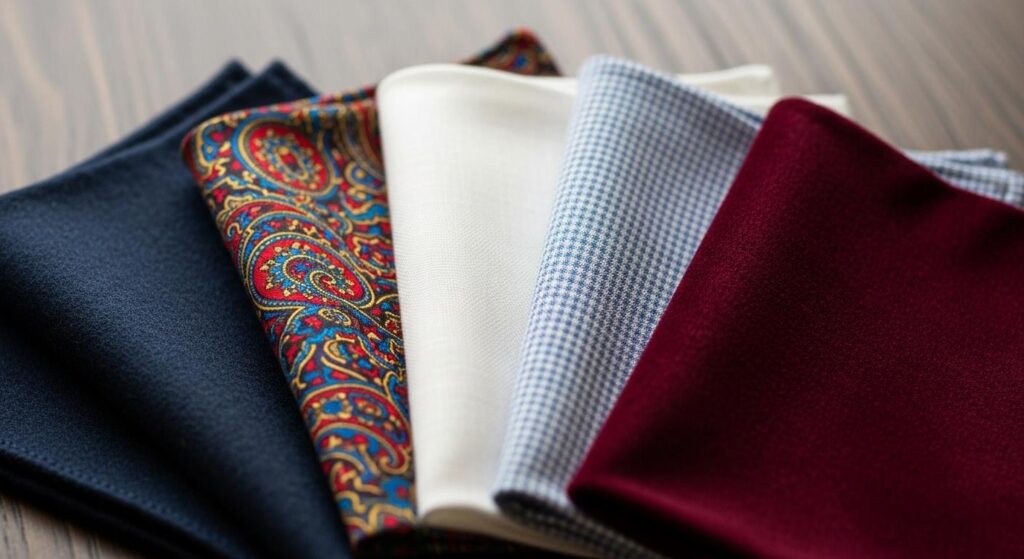 Z jakiego materiału powinna być poszetka i jak wpływa to na jej układanie?