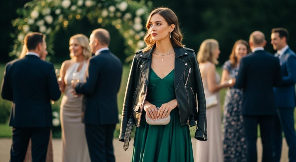 Stylizacja z ramoneską na wieczorne wyjście