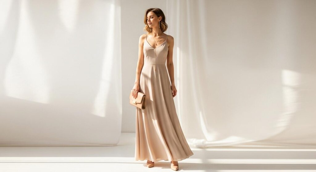 Jakie buty do beżowej sukienki? Stonowana elegancja