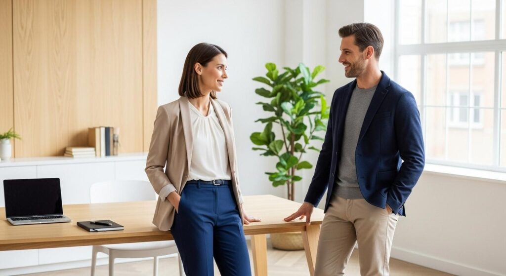 Jakie kolory pasują do stylu business casual? Neutralne vs akcenty