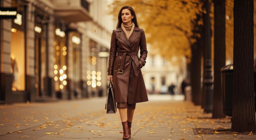 Moda na skórę jesienią 2025 – ramoneska, spódnica, płaszcz: jak nosić i pielęgnować?