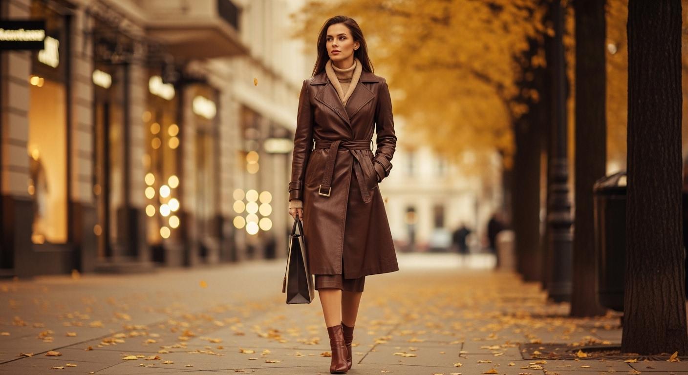 Moda na skórę jesienią 2025 – ramoneska, spódnica, płaszcz: jak nosić i pielęgnować?