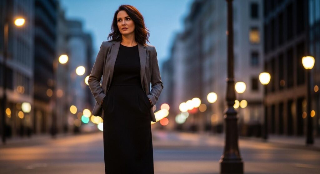 Jaki żakiet do czarnej sukienki będzie idealny?