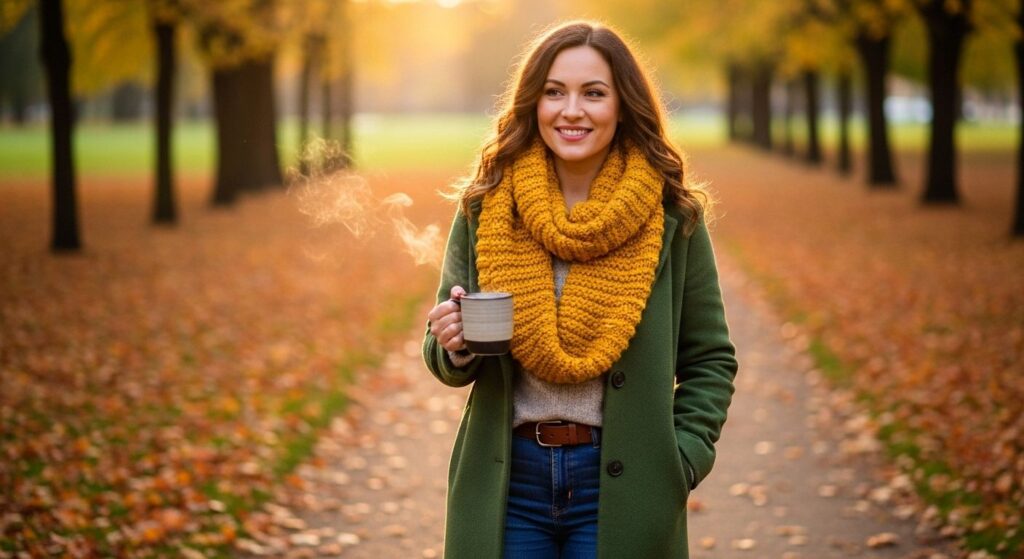 Jak modnie nosić szal i apaszkę jesienią?