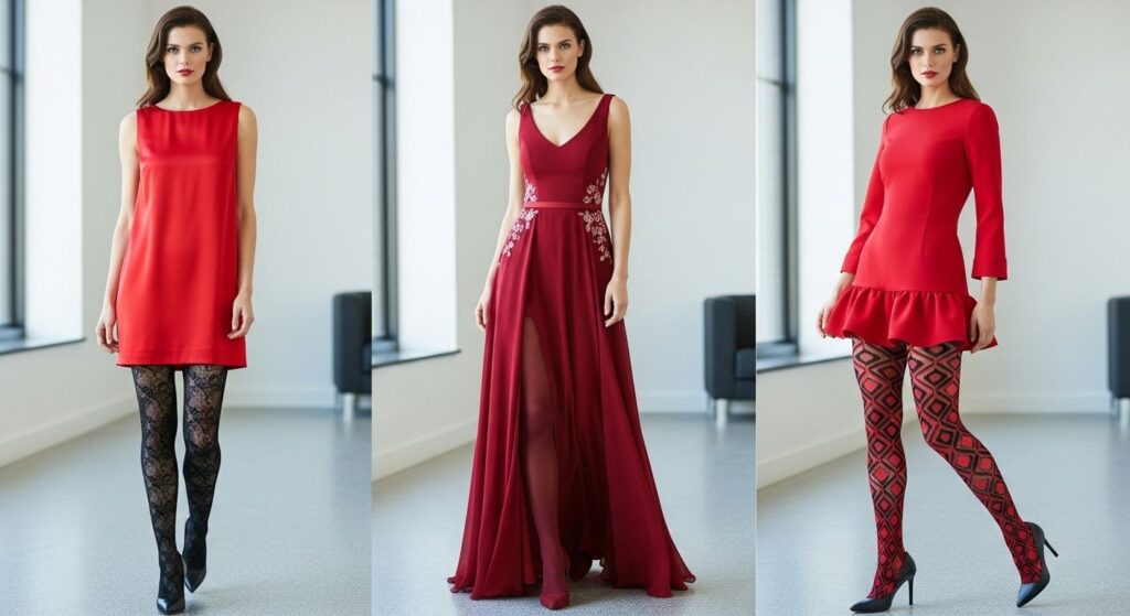 Jakie rajstopy do czerwonej sukienki wybrać?
