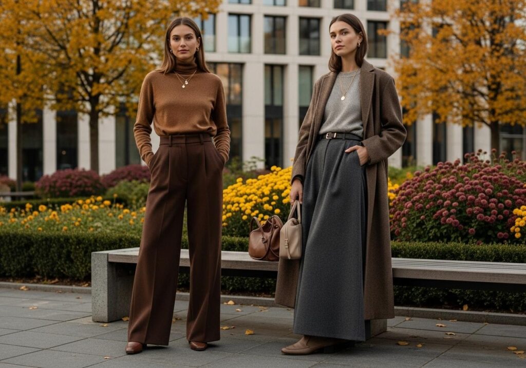 Spodnie i spódnice na jesień 2025 – długości, kroje i fasony warte uwagi